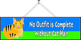 Orange Cat Sign with Funny Quote