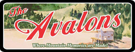 Retro Cabin Sign with Custom Name