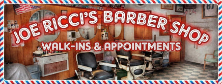 Retro Barber Shop Business Sign with Nostalgic Font