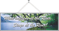 River Quote Sign with Tree