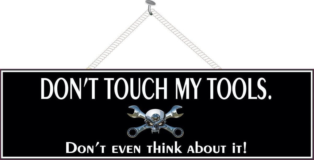 Tool Warning Sign in Black | Funny Signs | Fun Sign Factory