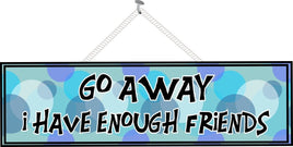 Blue & Purple Funny Quote Sign