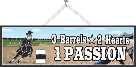 Barrel Racing Sign for Horse Lovers