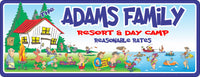 Funny Family Resort Custom Camp Sign