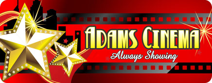 Home Theater Stars Custom Sign for Movie Room or Man Cave