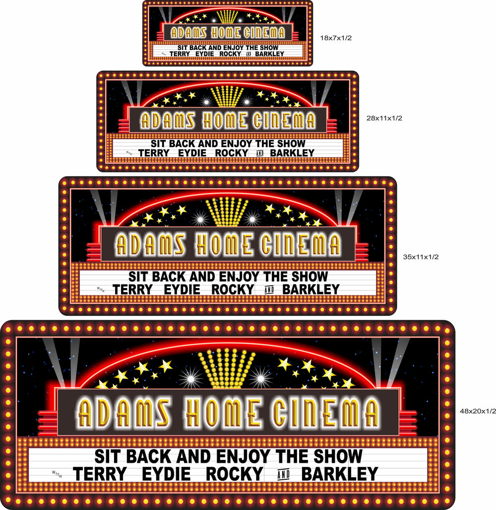 Movie Signs Home Theater Fun Sign Factory Fun Sign Factory