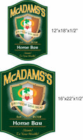 Custom Irish Pub Sign Sláinte Claddagh Ring - 2 sizes