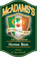 Custom Irish Pub Sign Sláinte Claddagh Ring
