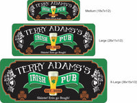 Personalized Irish Pub Bar Sign with Custom Text - 3 sizes