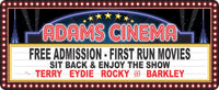 Personalized Home Cinema Sign With Retro Marquee