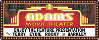 Custom Movie Theater Sign Vintage Marquee - Brick Building