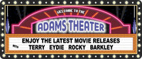 Personalized Starburst Marquee Custom Home Theater Sign