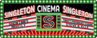 Red and Green Movie Marquee Sign Personalized with Name and Initial