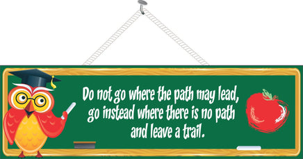 Green Chalkboard Sign with Teacher Quote