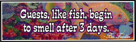 Ben Franklin Funny Quote Sign with Colorful Fish