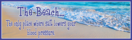 Beach Quote Sign With Photographic Ocean Background