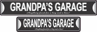Custom Novelty Street Sign Grandpa's Garage