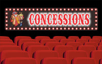 Concessions Cinema Home Theater Sign with Hotdog