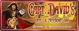 Captain Morgan Bar Sign with Rum & Pirate Ship