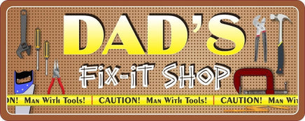Work Shop Personalized Sign with Tools & Caution Tape