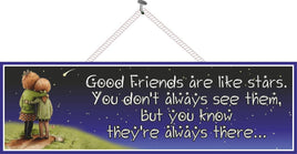 Starry Night Friendship Quote Sign