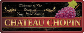 Purple & Gold Welcome Sign for Wine Lovers