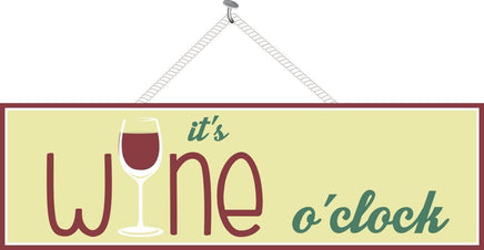 Funny Wine Quote Sign with Red Wine